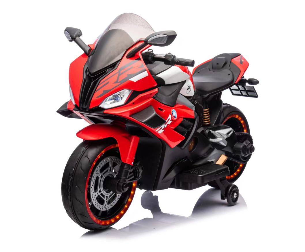 Children's electric motorcycle, 3-7-10 years old, large rechargeable remote control toy car, two-wheeled motorcycle that can seat people Application Scenario