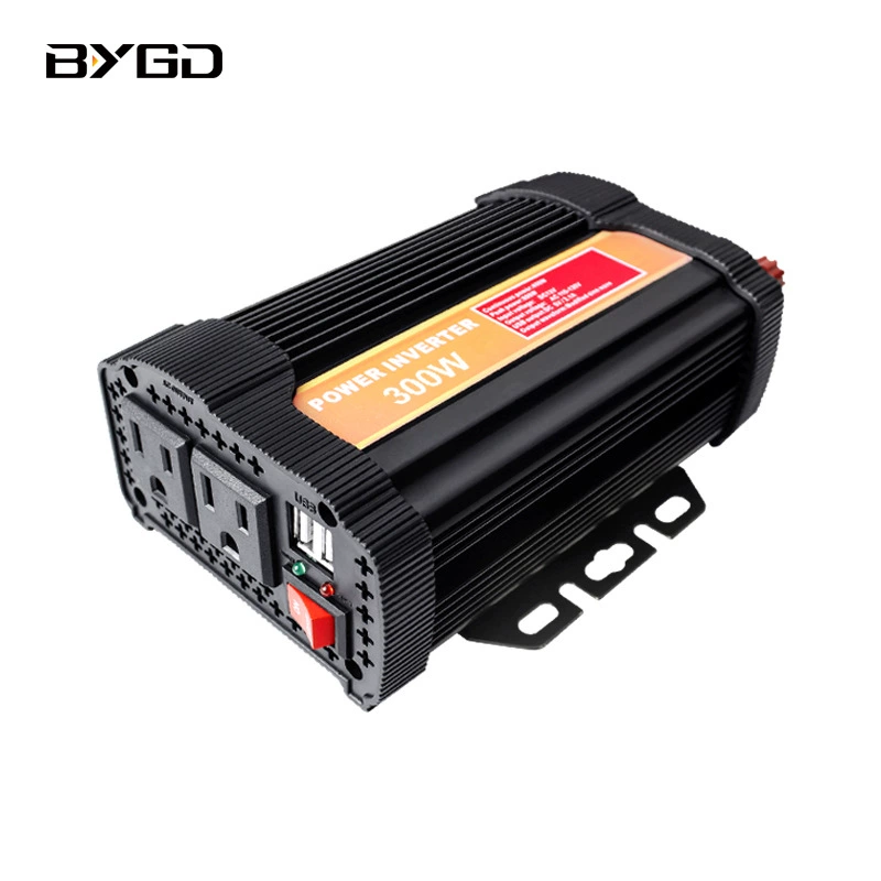12V To 110V300w High-Power Household Power Inverter Multi-Functional Car And Truck Inverter Charger Specification drawing