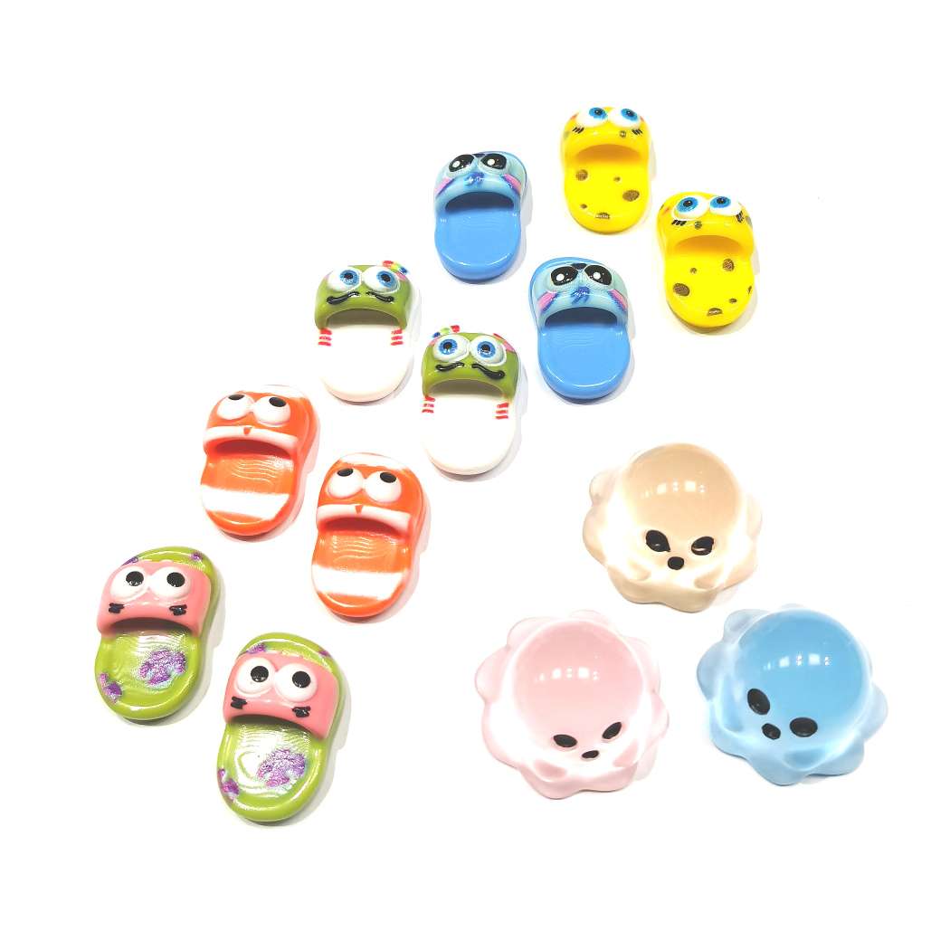 仿真玩具食玩摆件拖鞋家居用品超市便利店树脂配件过家家贴贴乐