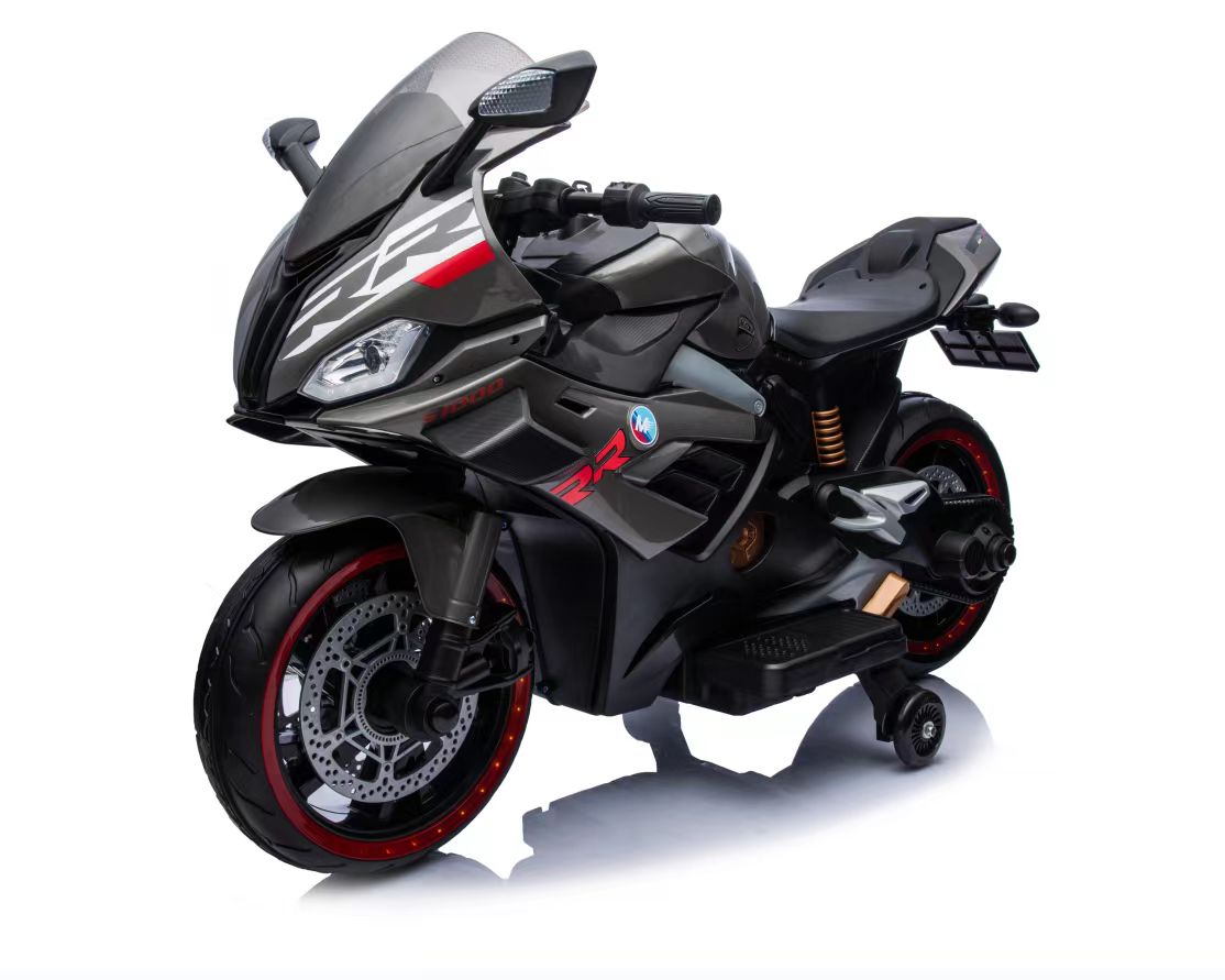 Children's electric motorcycle, 3-7-10 years old, large rechargeable remote control toy car, two-wheeled motorcycle that can seat people details Picture