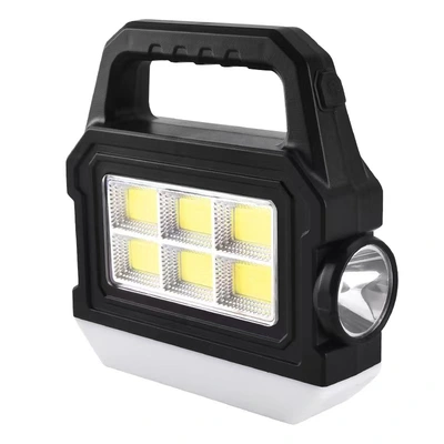 Multifunctional Portable Searchlight Solar Charging Emergency Light Strong Led Tent Light Outdoor Waterproof Camping Light 528A