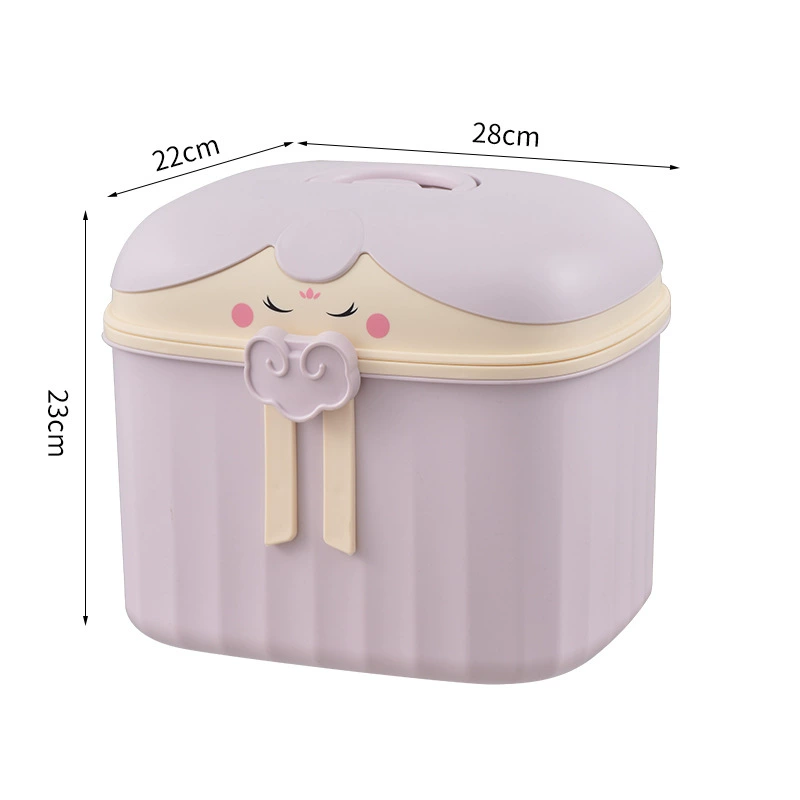 S81-01.SF313 Large cartoon storage box, children's toy organizing box, sundries storage box, household medicine box details Picture
