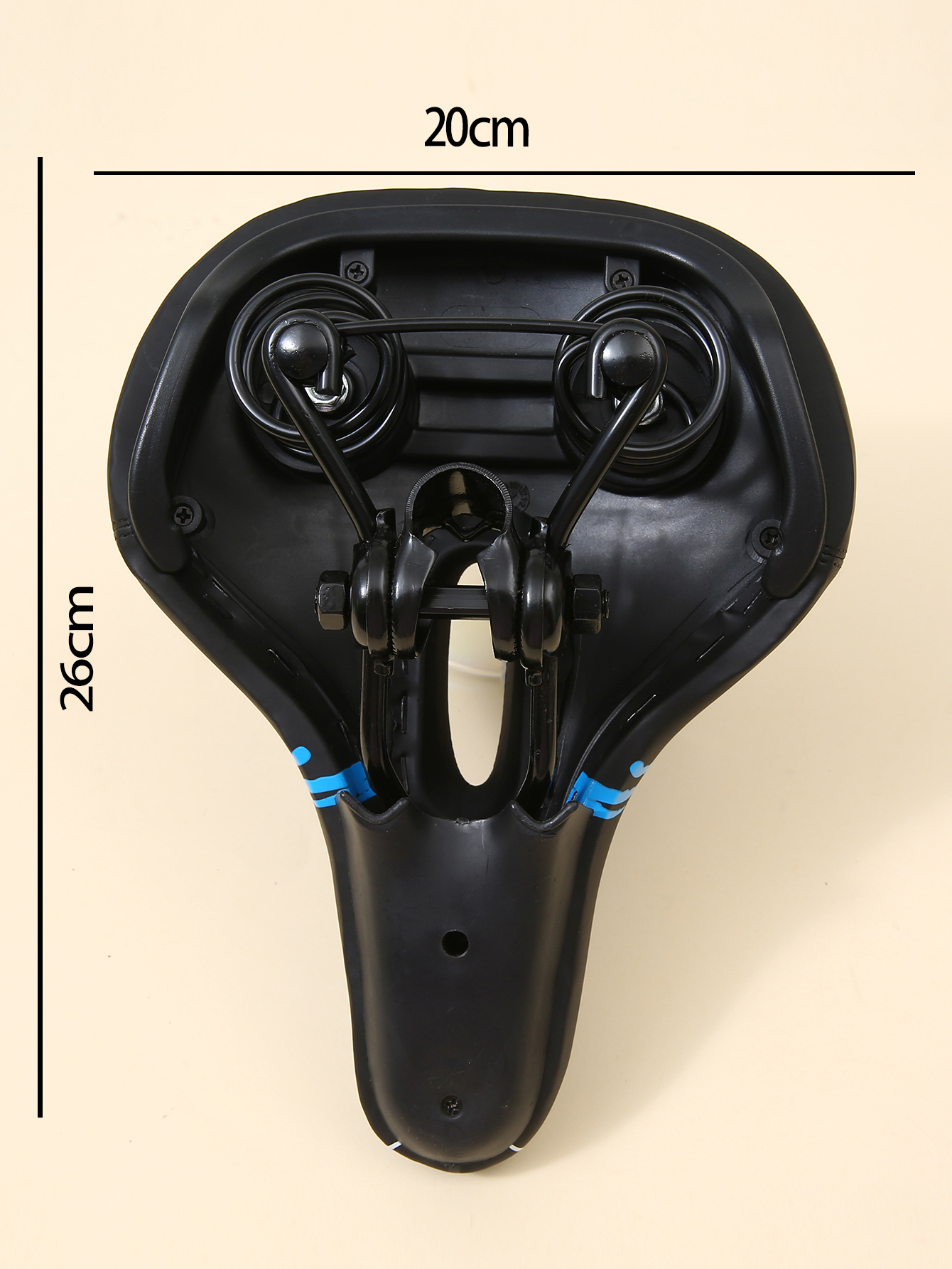 中孔自行车鞍座骑行装备加大硅胶透气自行车座垫GR-SD03-BU详情图5