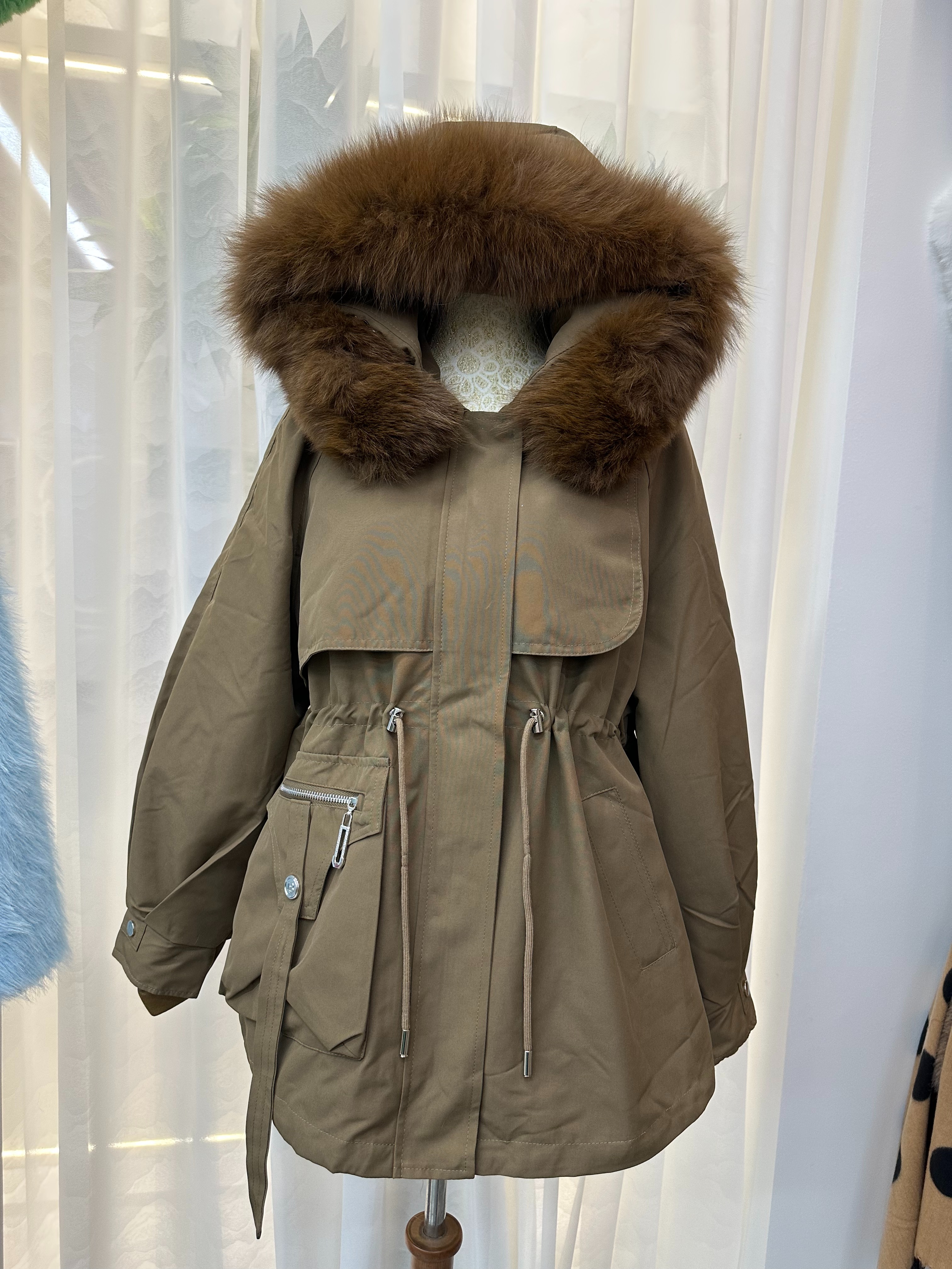 Winter New Clip To Overcome Hooded Design Comfortable Outerwear Women Specification drawing
