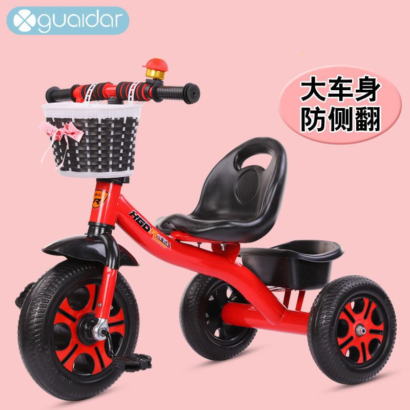 Children's tricycle, a bicycle for toddlers aged 1 to 5, a portable stroller for babies, a must-have for mothers to walk their kids Specification image