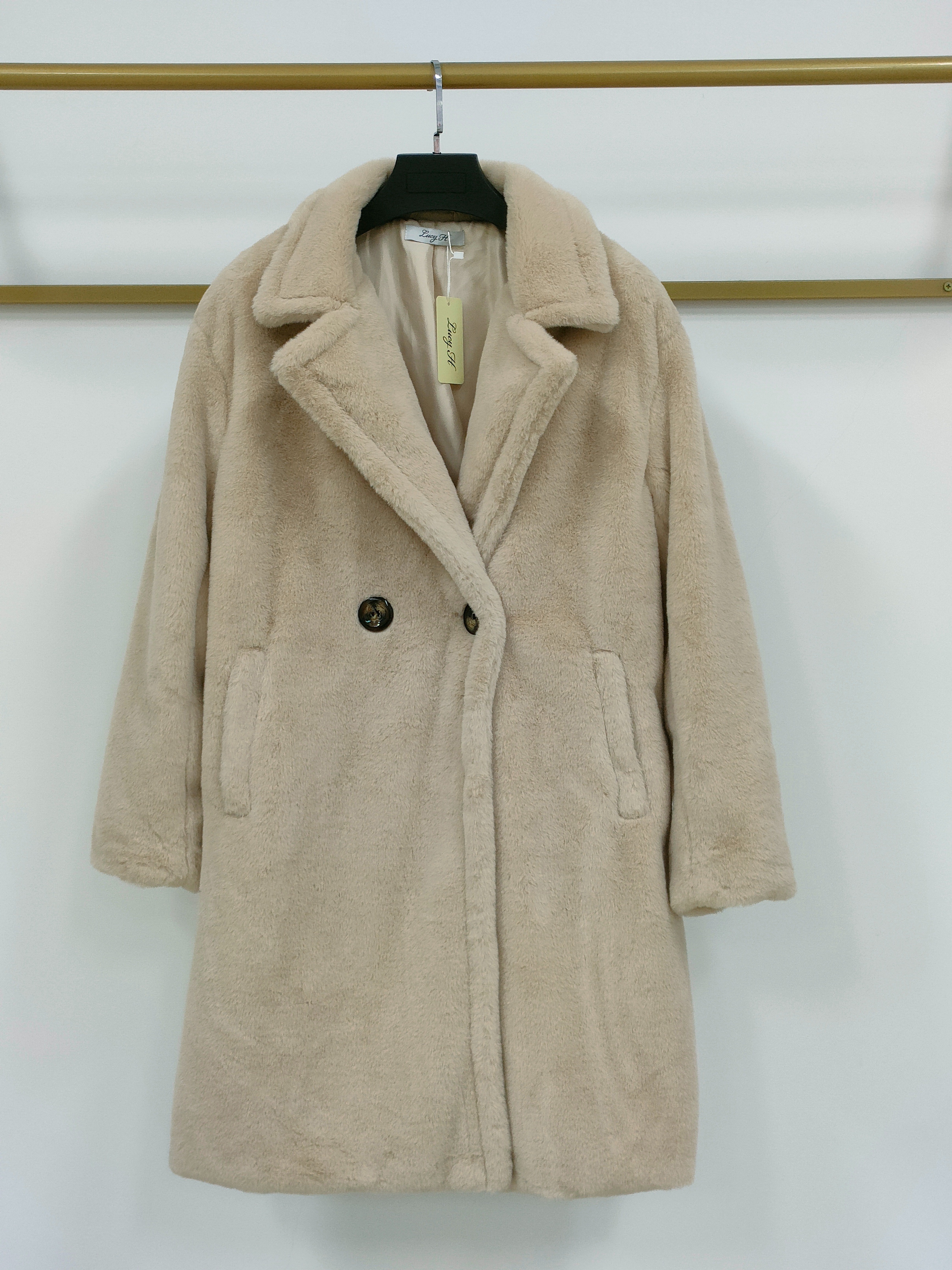 Imitation Rabbit Fur Long Fur New Winter Suit Big V-Neck Coat Trend Selling details Picture