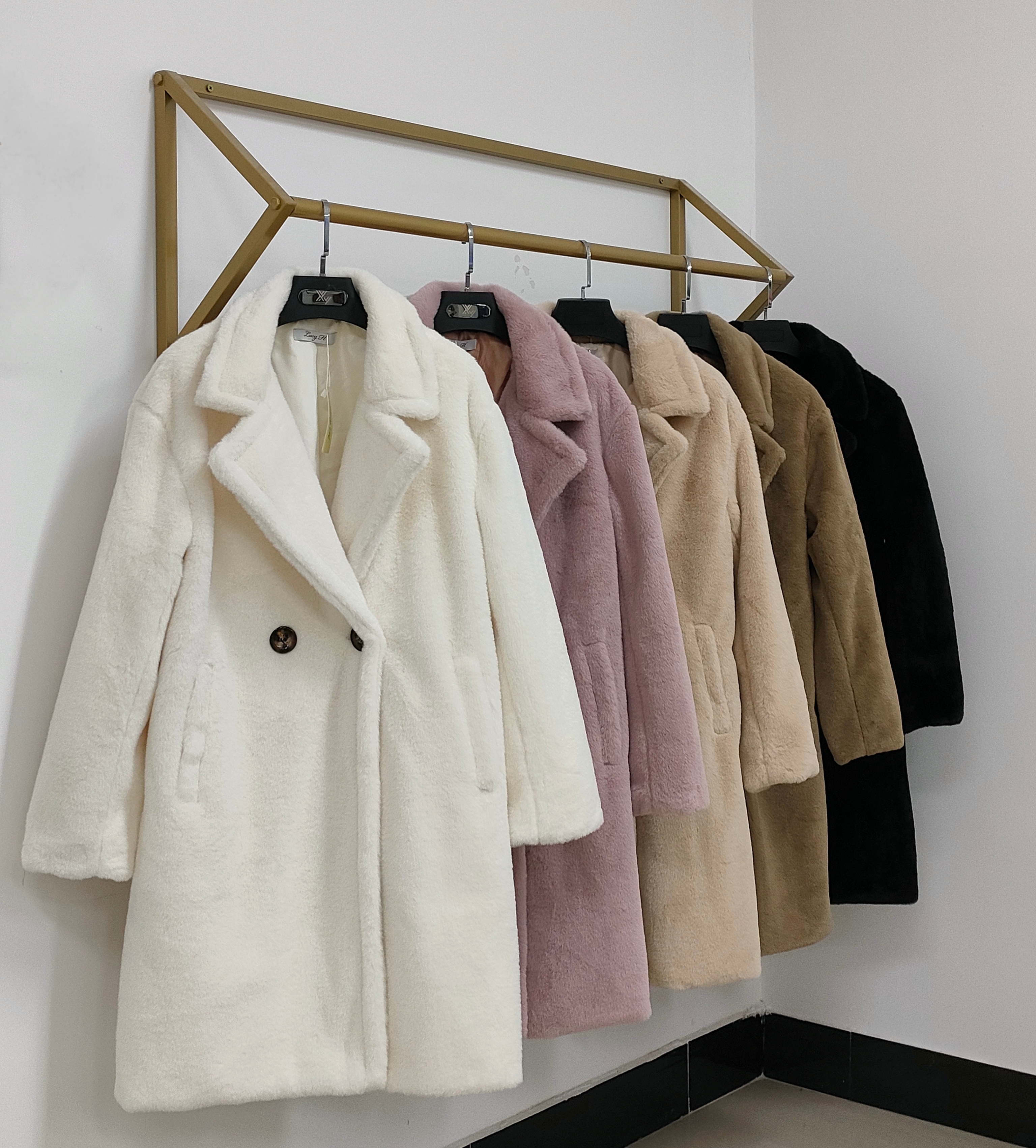 Imitation Rabbit Fur Long Fur New Winter Suit Big V-Neck Coat Trend Selling