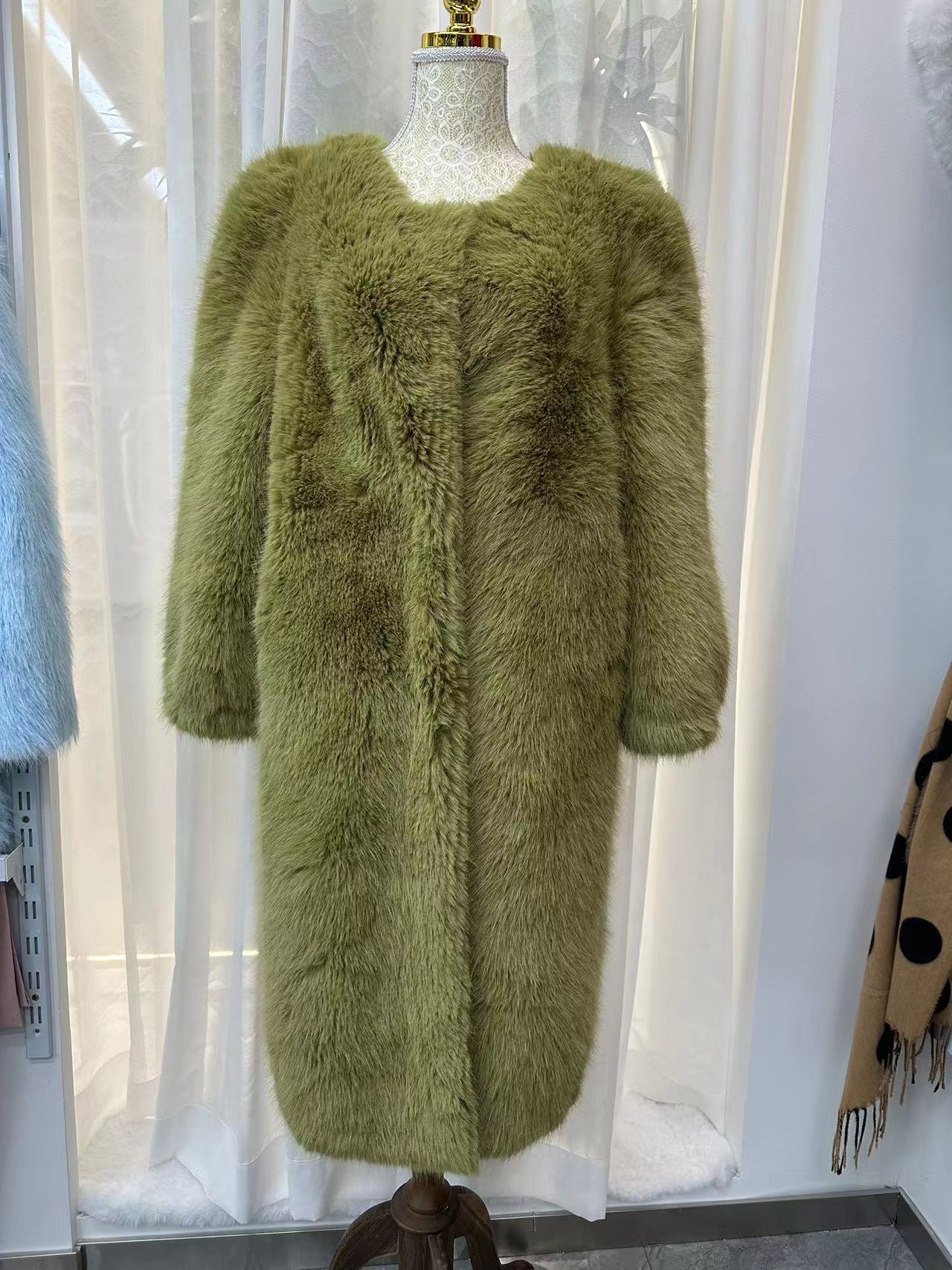 Winter Luxury Fur Coat Luxury Socialite High-End Fur Imitation Fox Fur Coat