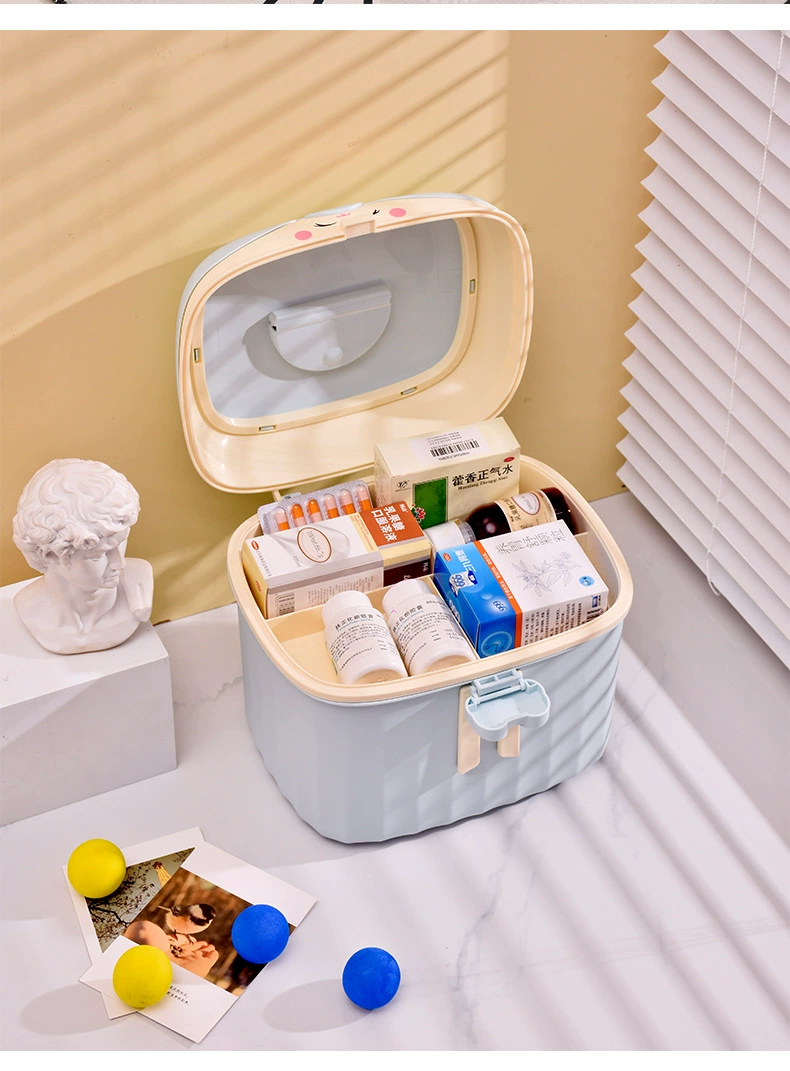 S81-01.SF313 Large cartoon storage box, children's toy organizing box, sundries storage box, household medicine box detail image 6