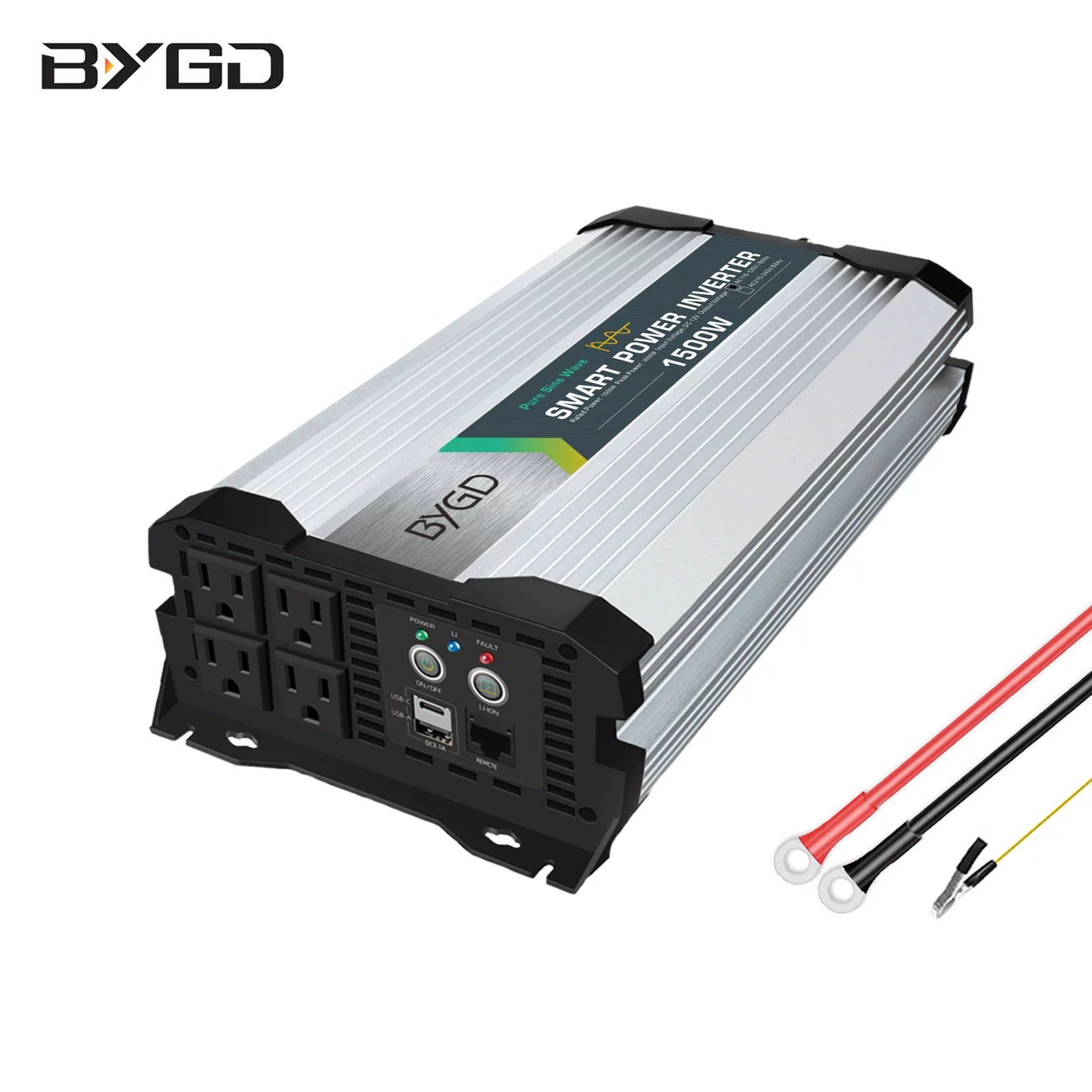 New 12V To 110V1500 Watts Pure Sine Wave Solar Inverter Item Picture