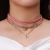 Sweet and cool style fresh and delicate necklace, multi-layer chain, hot girl collarbone chain, niche design sense, elegant and individual, light luxury style Specification image