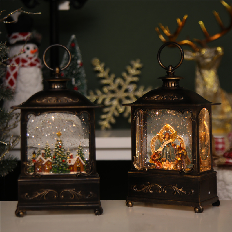 WDL-2113 Christmas Decorations Water lanterns, Snowflake trees, Gifts, Toys, jewelry, Store ornaments, Products, Snowman Music Box Application Scenario