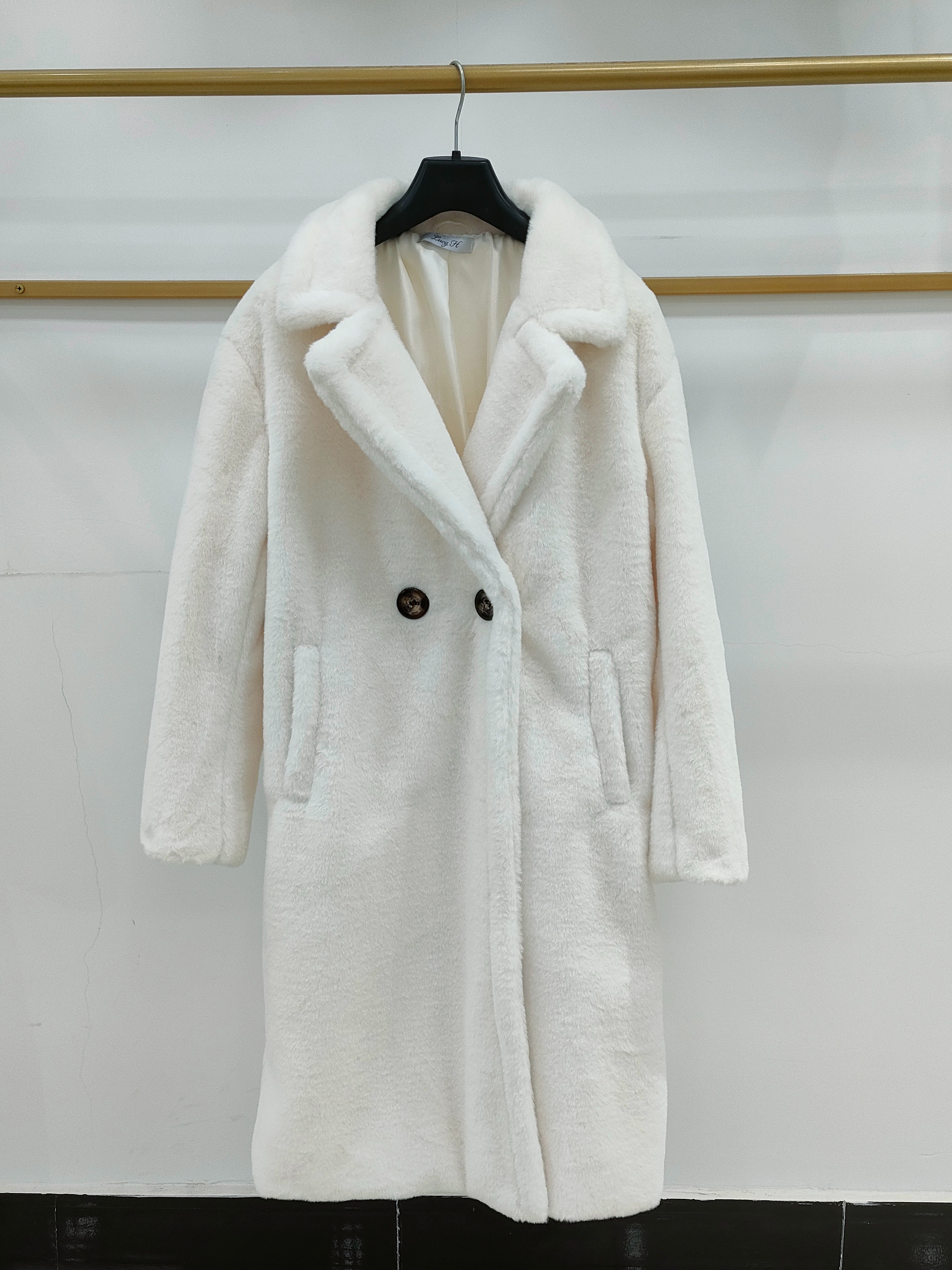 Imitation Rabbit Fur Long Fur New Winter Suit Big V-Neck Coat Trend Selling Lengthened Specification drawing