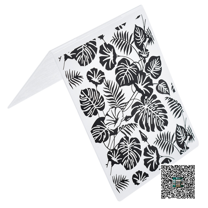 DIY photo album card-making tools, embossed plastic templates, plastic embossed boards, clamping boards (tropical plants)104216 details Picture