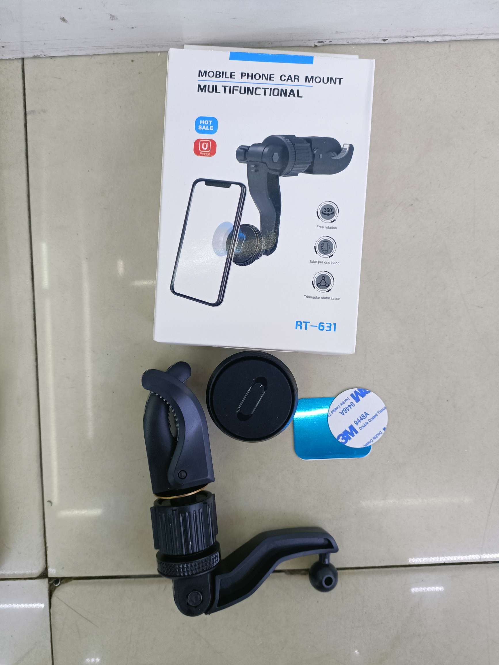 鹰爪后视镜手机支架 磁吸支架 系列支架 车载手机支架 RT-630/631/632/633/635/636详情图5