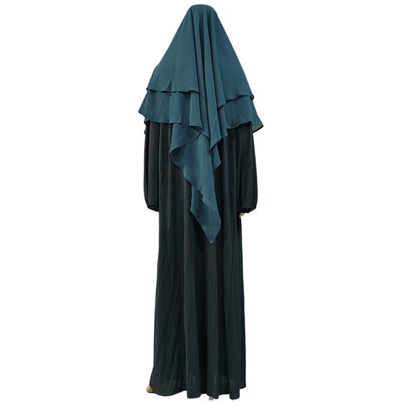 Nuevo cross-border factory direct muslims color sólido chiffon hijab frente dos atrás dos moda larga europa y américa nuevo estilo multicolor mujeres hijab chiffon