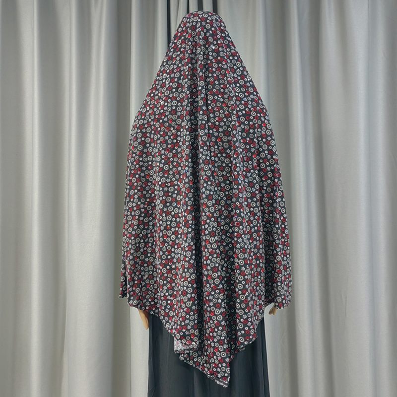 New fashionable and popular women's large-sized Muslim headscarves from the Middle East, Europe and America, printed and floral patterns, daily ethnic style, customizable Application Scenario