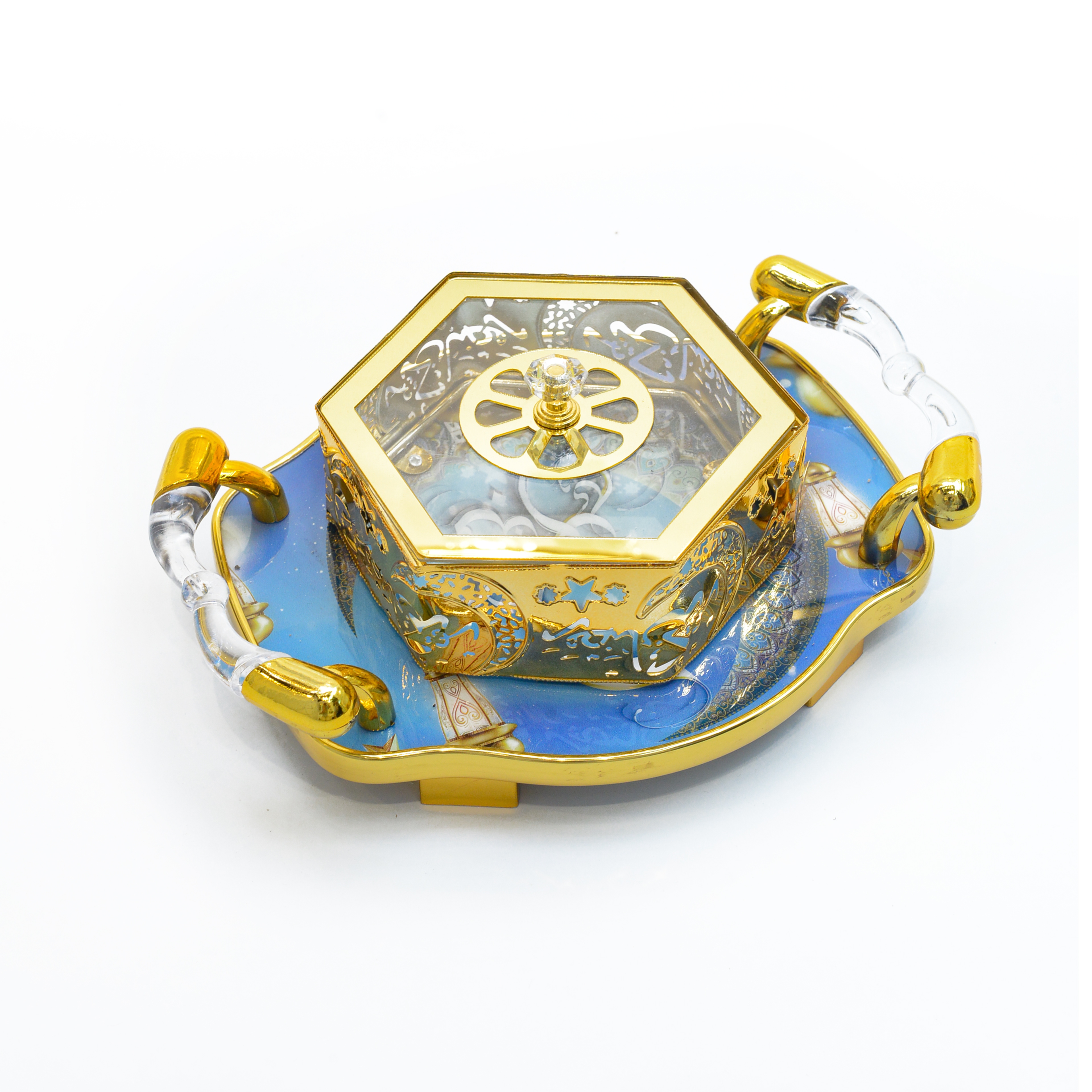 Acrylic alloy Arab-style candy box and Pastry box set 019 (Price negotiable) Item Picture
