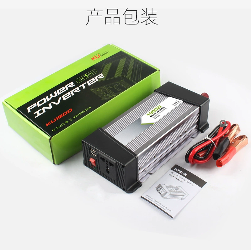 New 1500W Inverter 12V To 220V Repair Sine Wave High-Power Vehicle Power Conversion Factory Wholesale Specification drawing