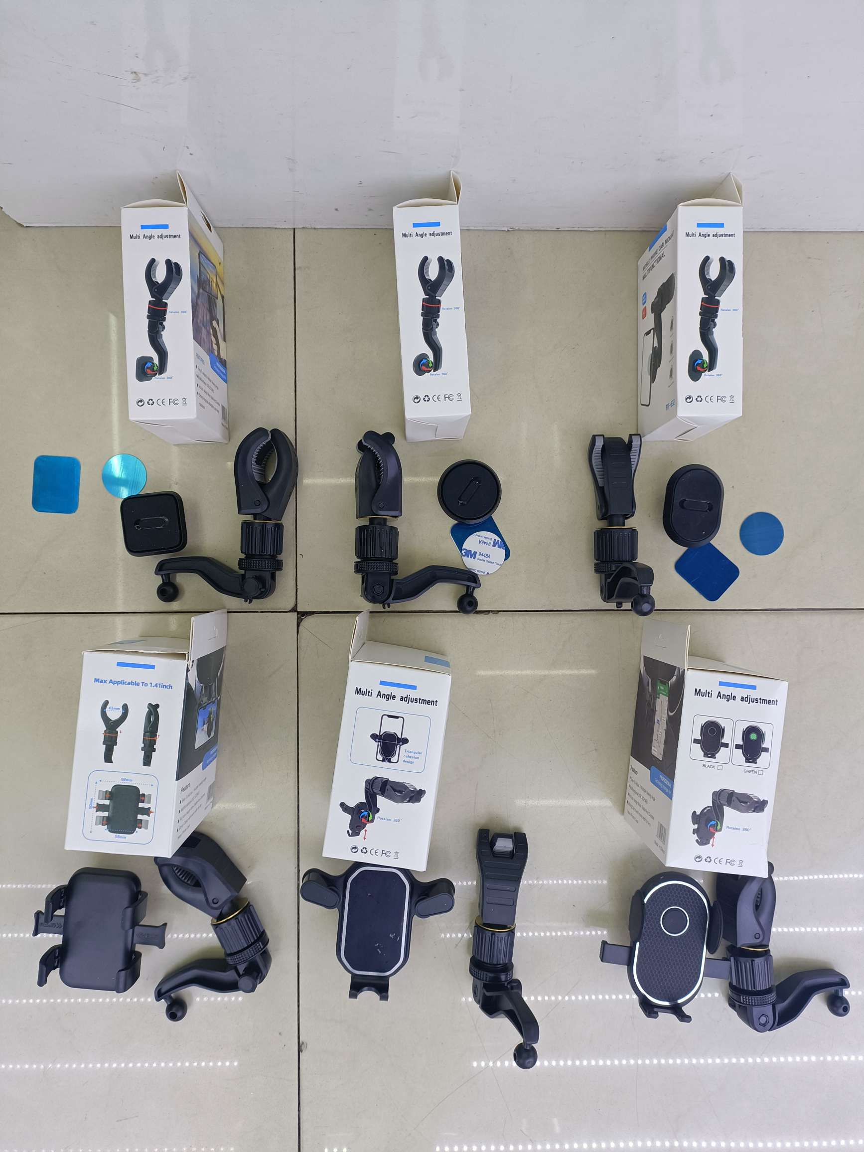 Eagle claw rearview mirror mobile phone stand Magnetic stand series stand Car phone stand RT-630/631/632/633/635/636 Specification drawing