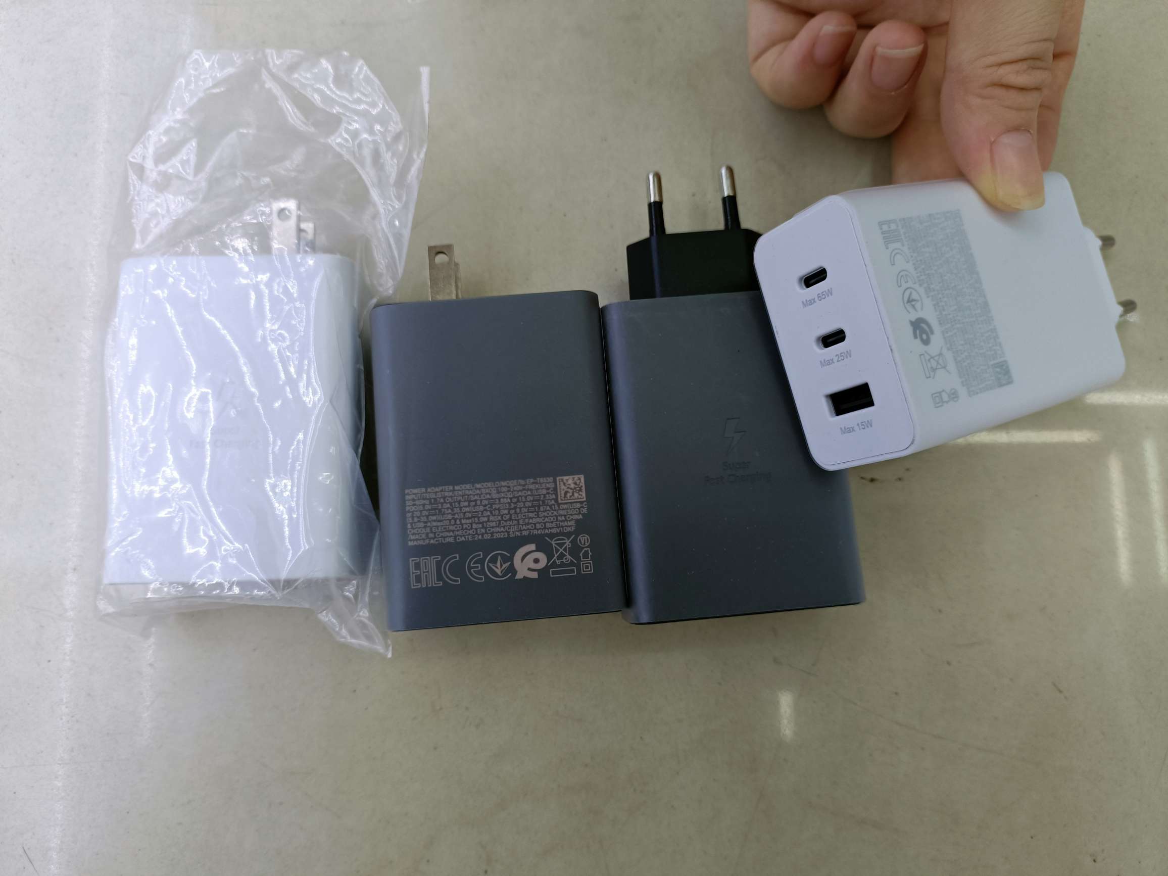 S23 dual PD+USB cabeza de carga para teléfonos móviles cabeza de carga para teléfonos samsung carga rápida detail image 2