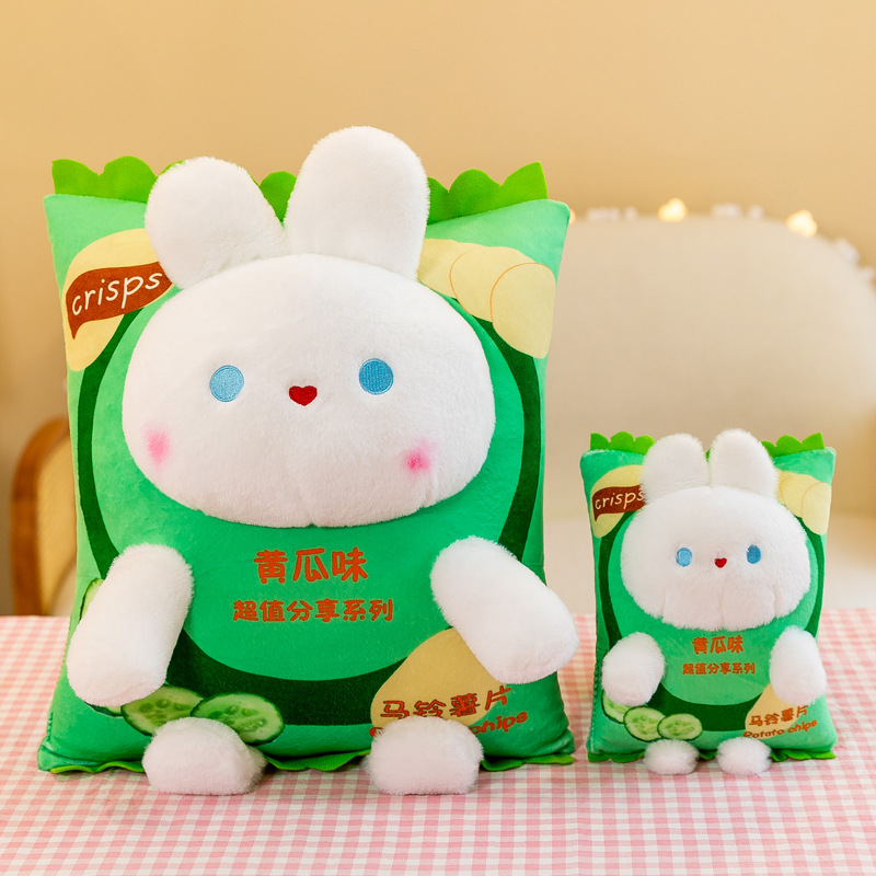 Cross-border new cute potato chip dolls, rabbit plush toys, cartoon Lay's snacks, children's doll figurines wholesale Application Scenario
