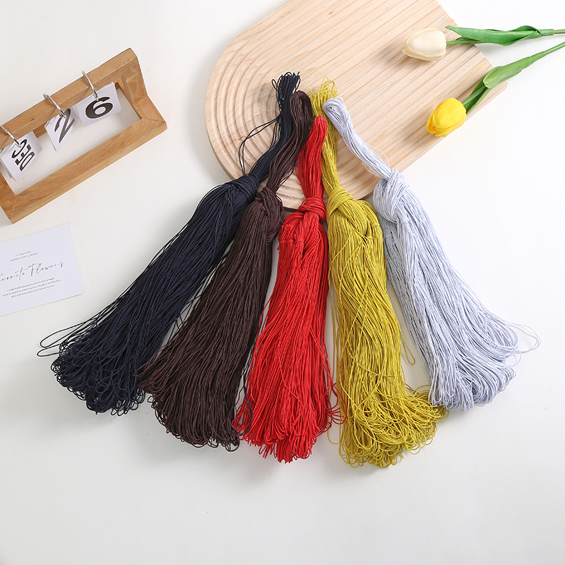 厂家直供0.8mm彩色穿珠线弹力线DIY服装鞋帽配饰松紧带