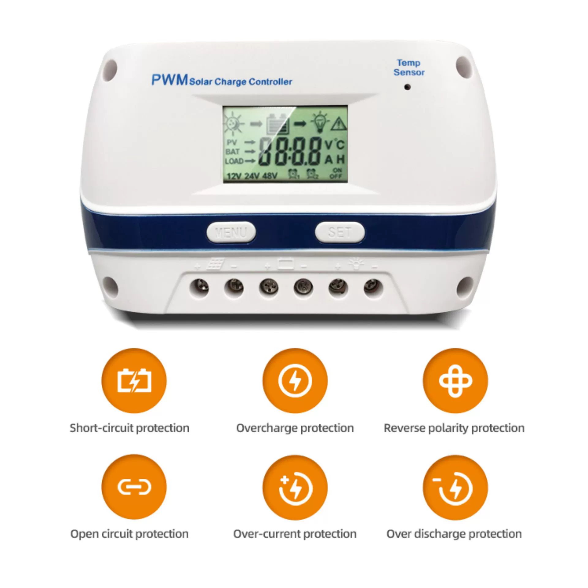 Solar Controller 12V24v48v Photovoltaic Panel Off-Grid System Charging Controller details Picture