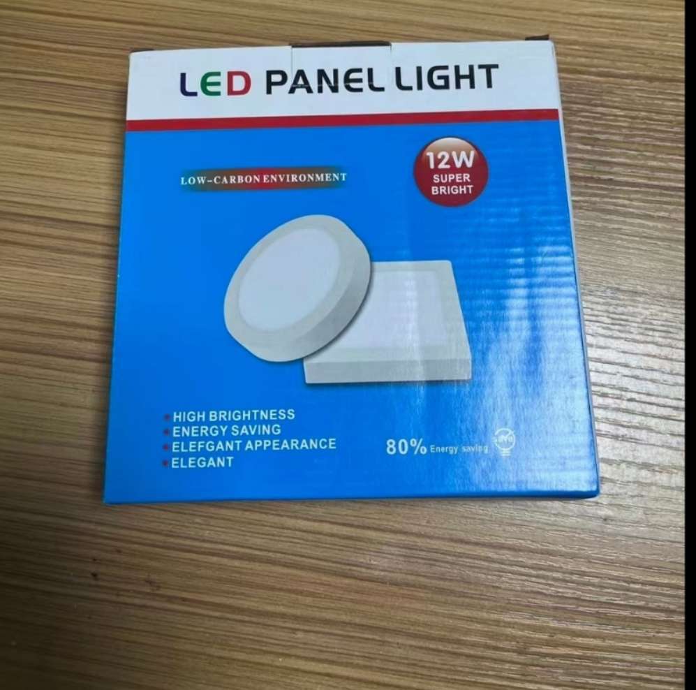 Open Mounted Round/Square Panel Light Specification drawing
