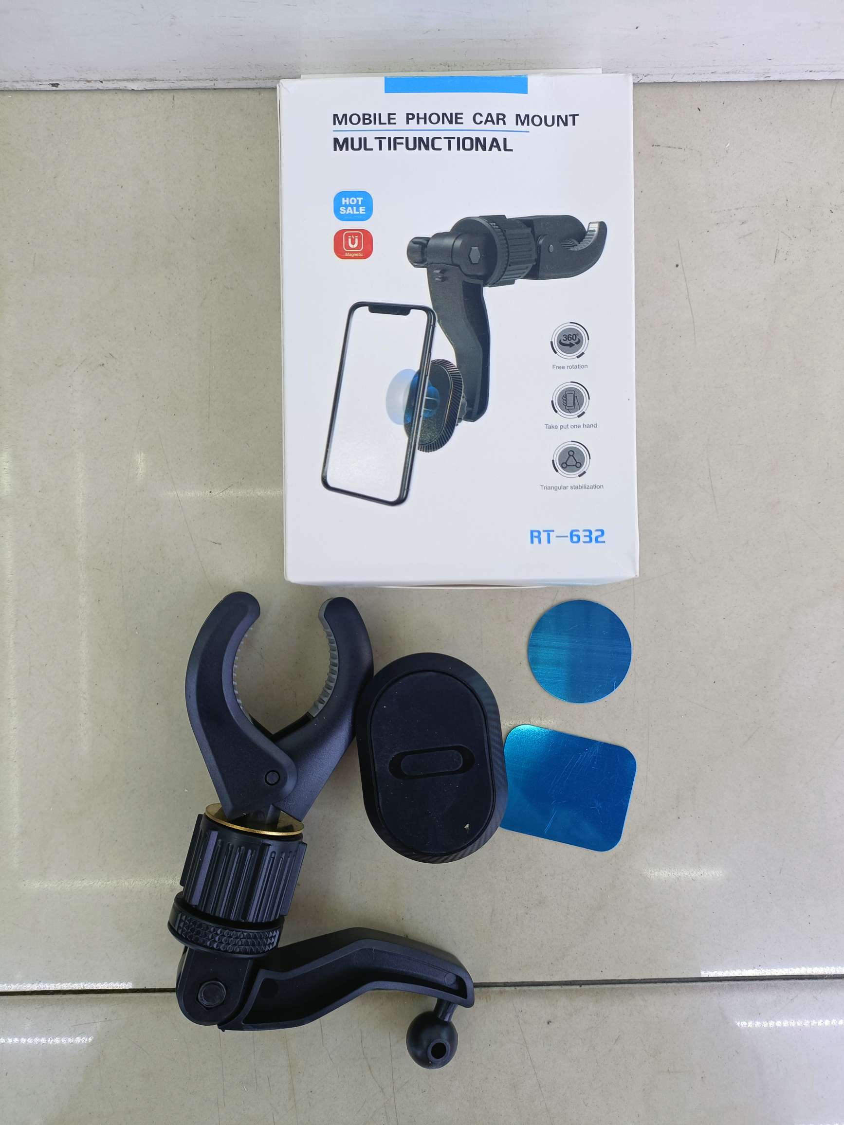 鹰爪后视镜手机支架 磁吸支架 系列支架 车载手机支架 RT-630/631/632/633/635/636详情图6