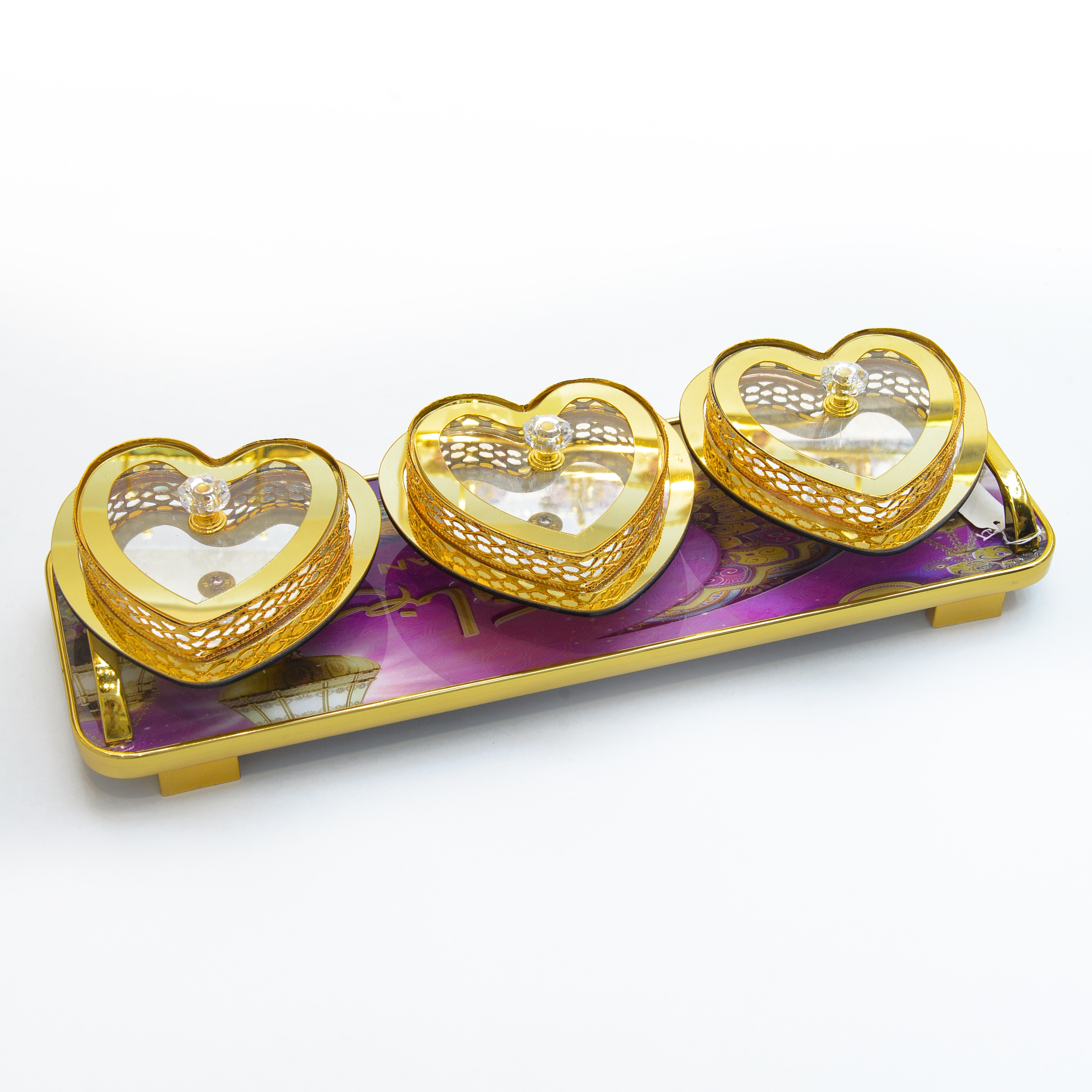 Acrylic alloy Arab-style candy box and pastry box set 020 (Price negotiable) details Picture