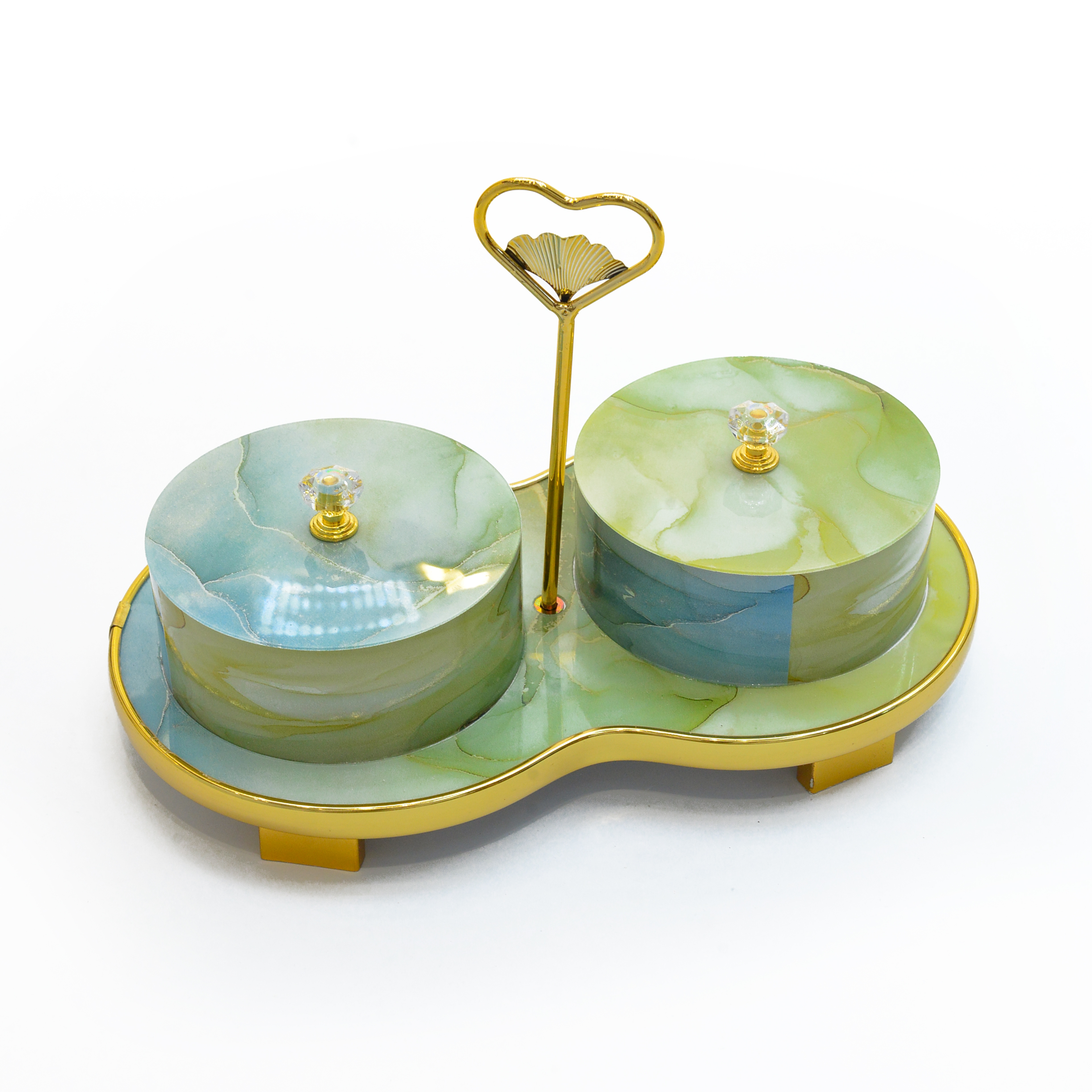 Acrylic alloy Arab-style candy and pastry box 2 sets 021 (Price negotiable) Specification image