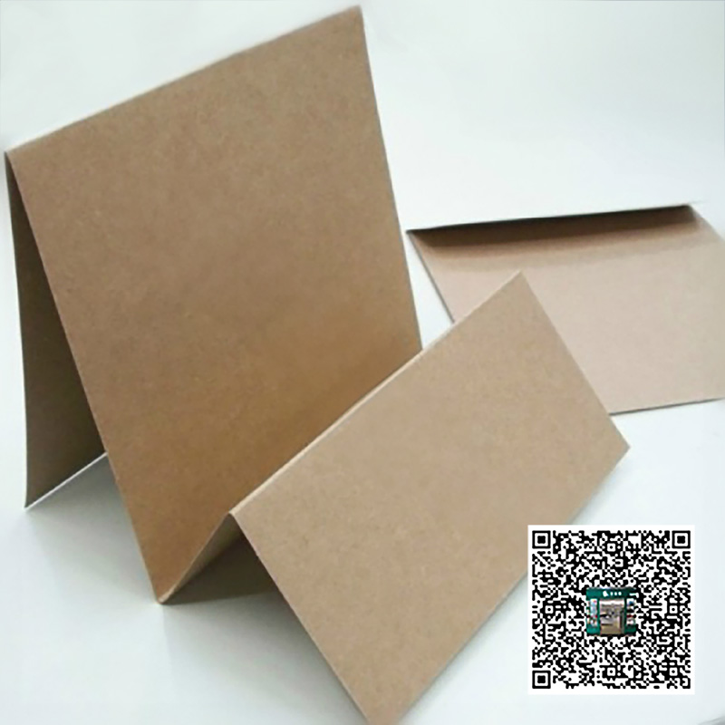 DIY手工贺卡制作材料 6英寸 牛皮纸空白卡片信封套装详情图1