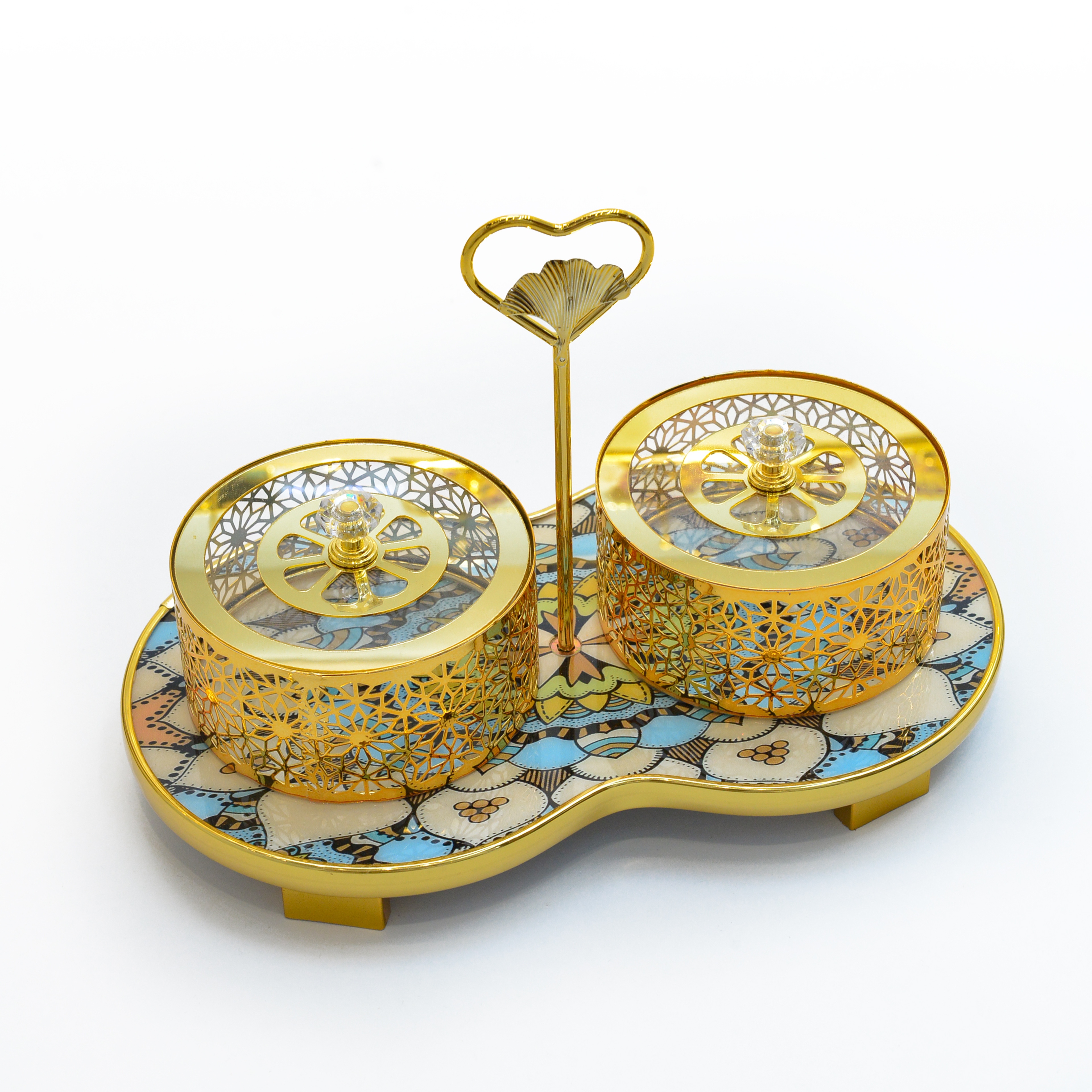 Acrylic alloy Arab-style candy and pastry box 2 sets 021 (Price negotiable) details Picture