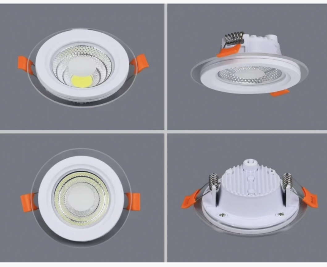 Cob Tricolor Glass Downlight