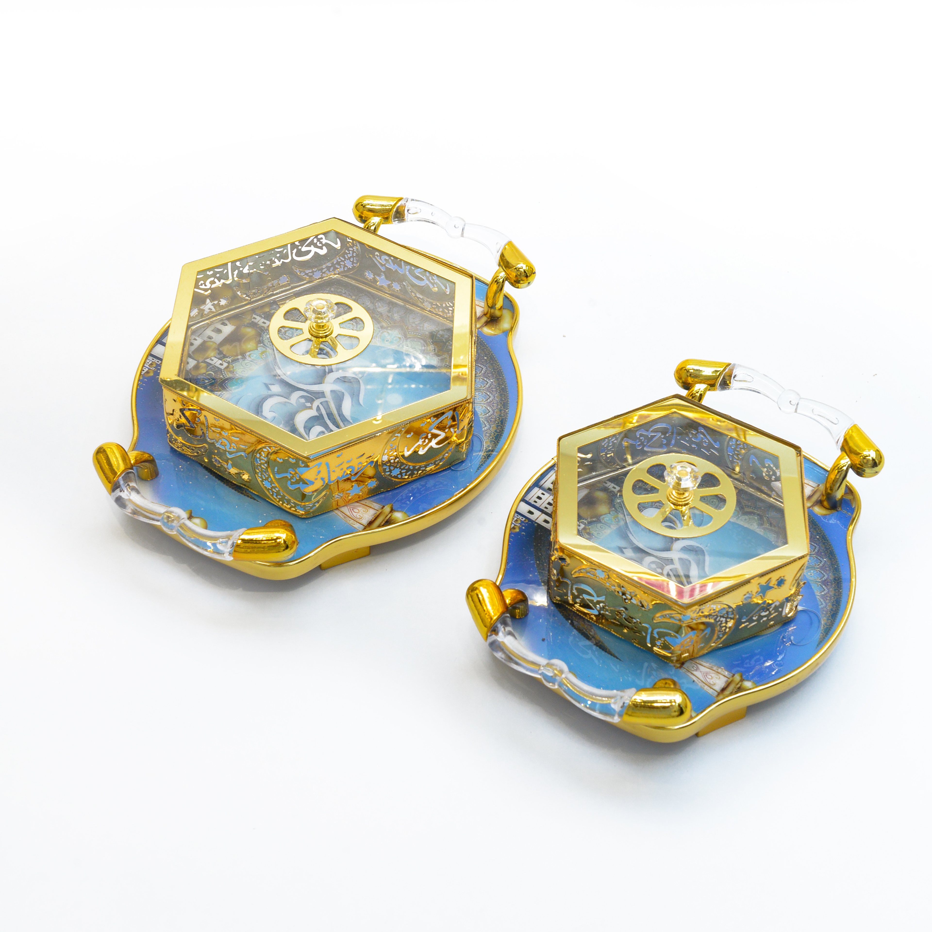 Acrylic alloy Arab-style candy box and Pastry box set 019 (Price negotiable) Specification image