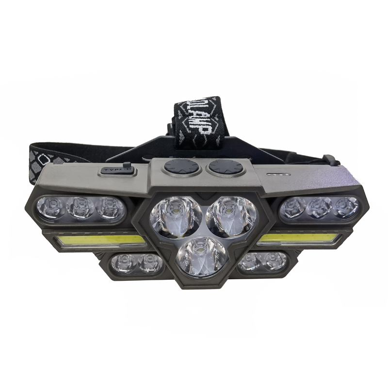 H13 - головые лампы (13LED+COB) заряжены в USB-перегоночный пластиковый фонарь для верховой погоны с пластиковыми лампами на открытом воздухе pic 12