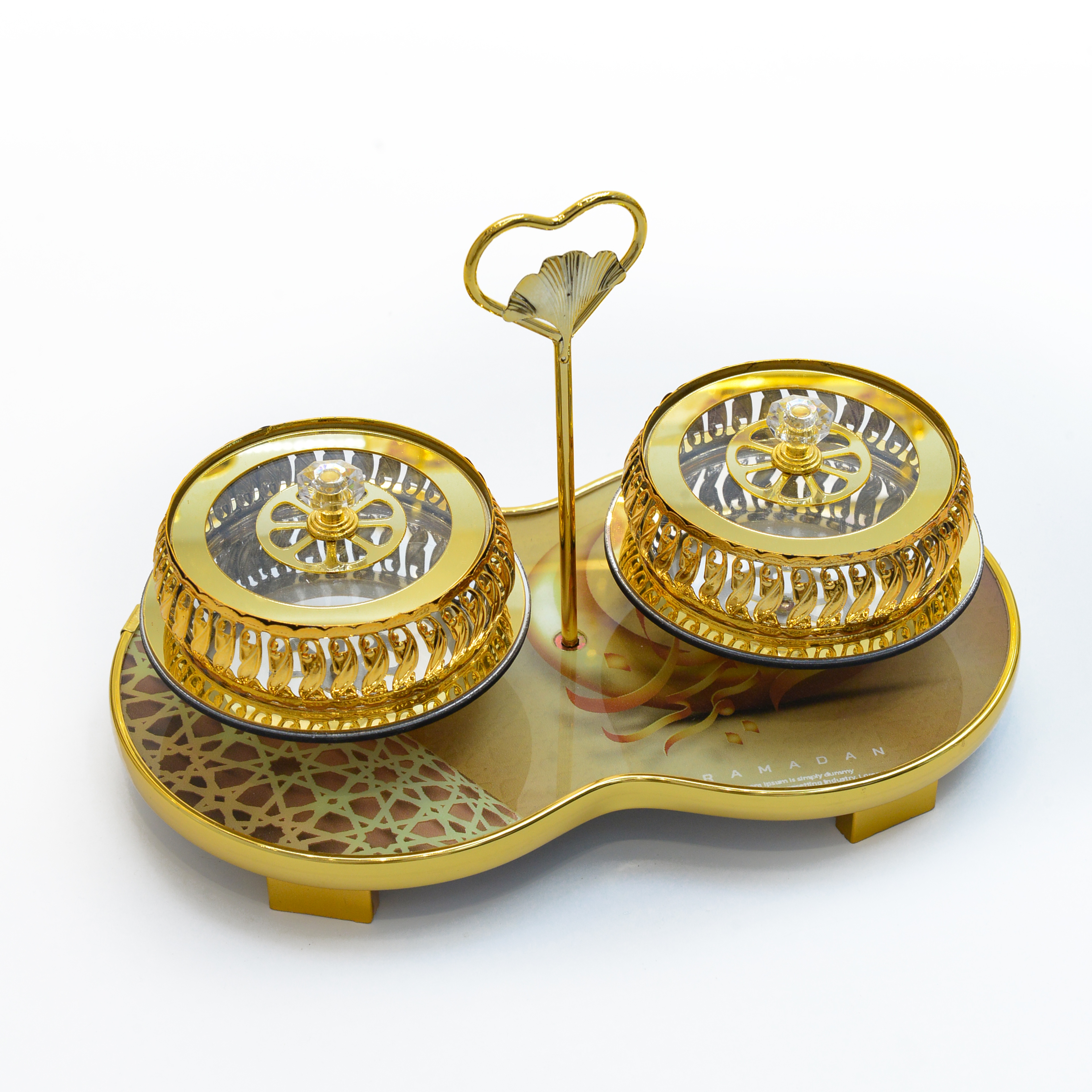 Acrylic alloy Arab-style candy and pastry box 2 sets 021 (Price negotiable) Item Picture