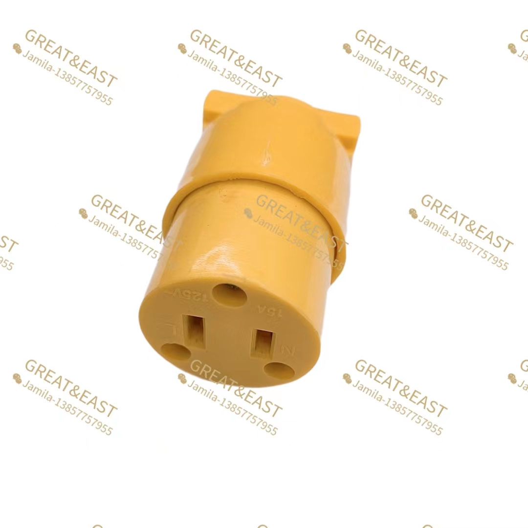 مقابس صناعية صناعية صفراء من طراز 2P AM 15A1255 V details Picture