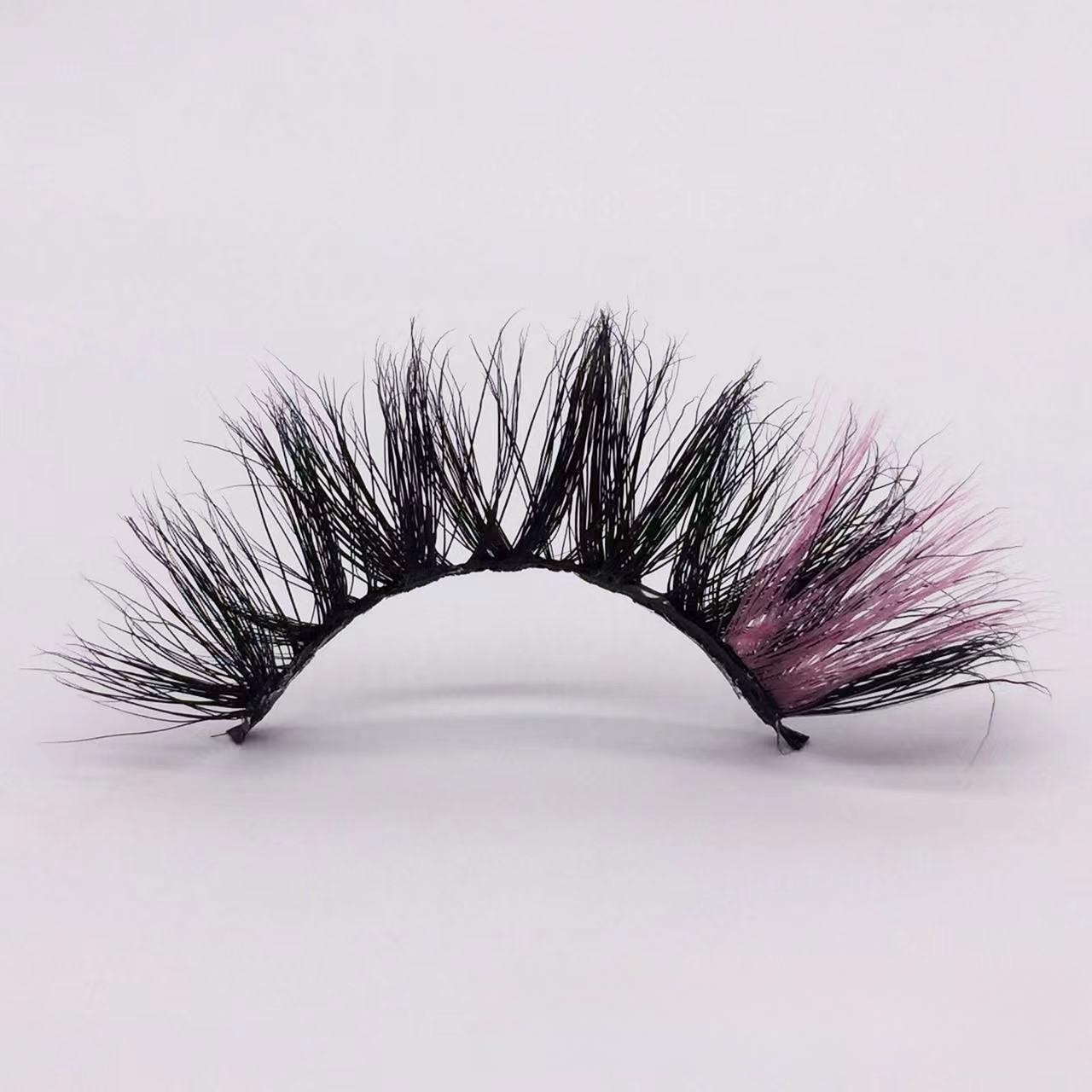 New 15/20 colored mink false eyelashes, short and natural holiday eyelashes from Europe and America, wholesale eyelashes in Pingdu City details Picture