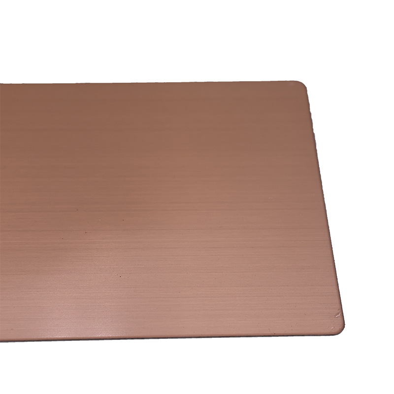 Available From Stock 304/201 Brushed Rose Gold Anti-Fingerprint Stainless Steel Plate Specification drawing
