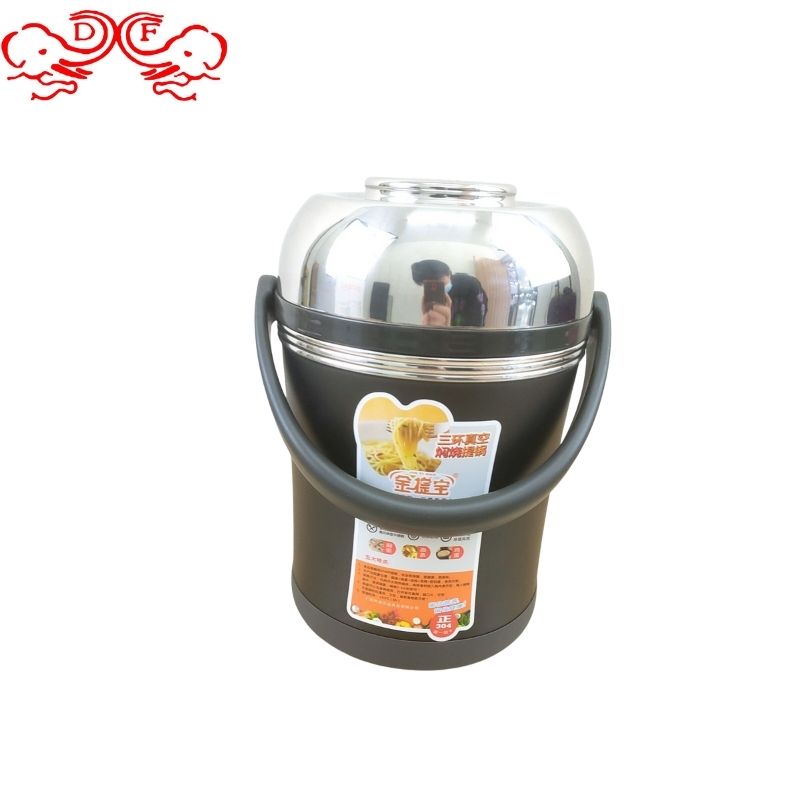 DF99245 insulated pot, stainless steel lunch box, vacuum large capacity rice bucket, steamed beaker, student hospital bento box, DF Trading House details Picture