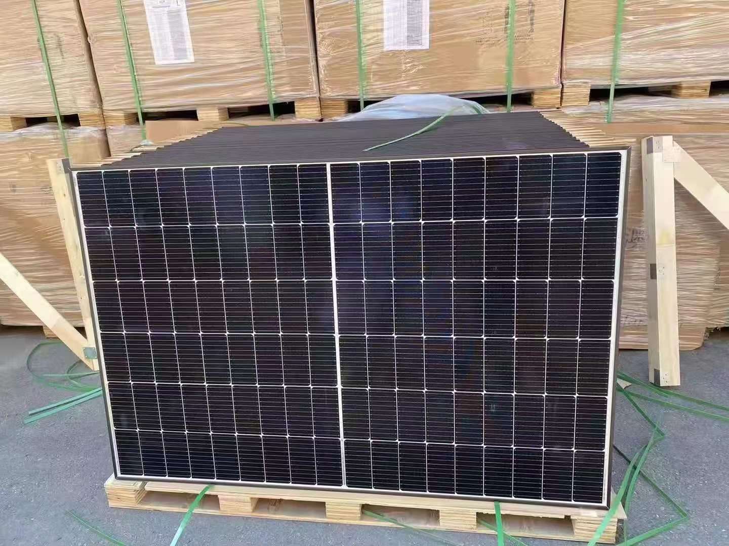 全黑单晶400瓦太阳能光伏板家用发电板光伏详情图4