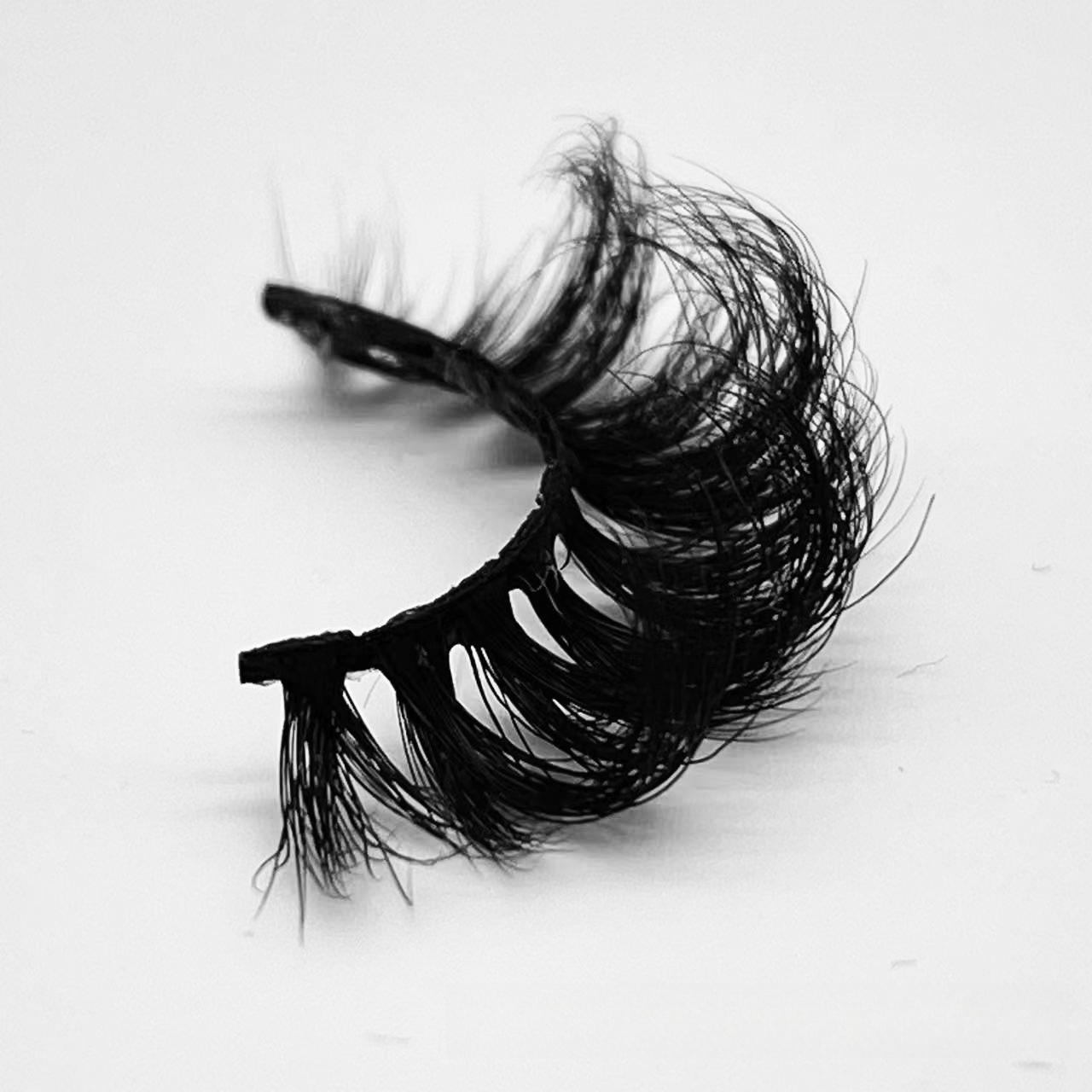 New 20MM mink Russian curly false eyelashes, thick and curly European eyelashes, messy and explosive eyelashes Item Picture