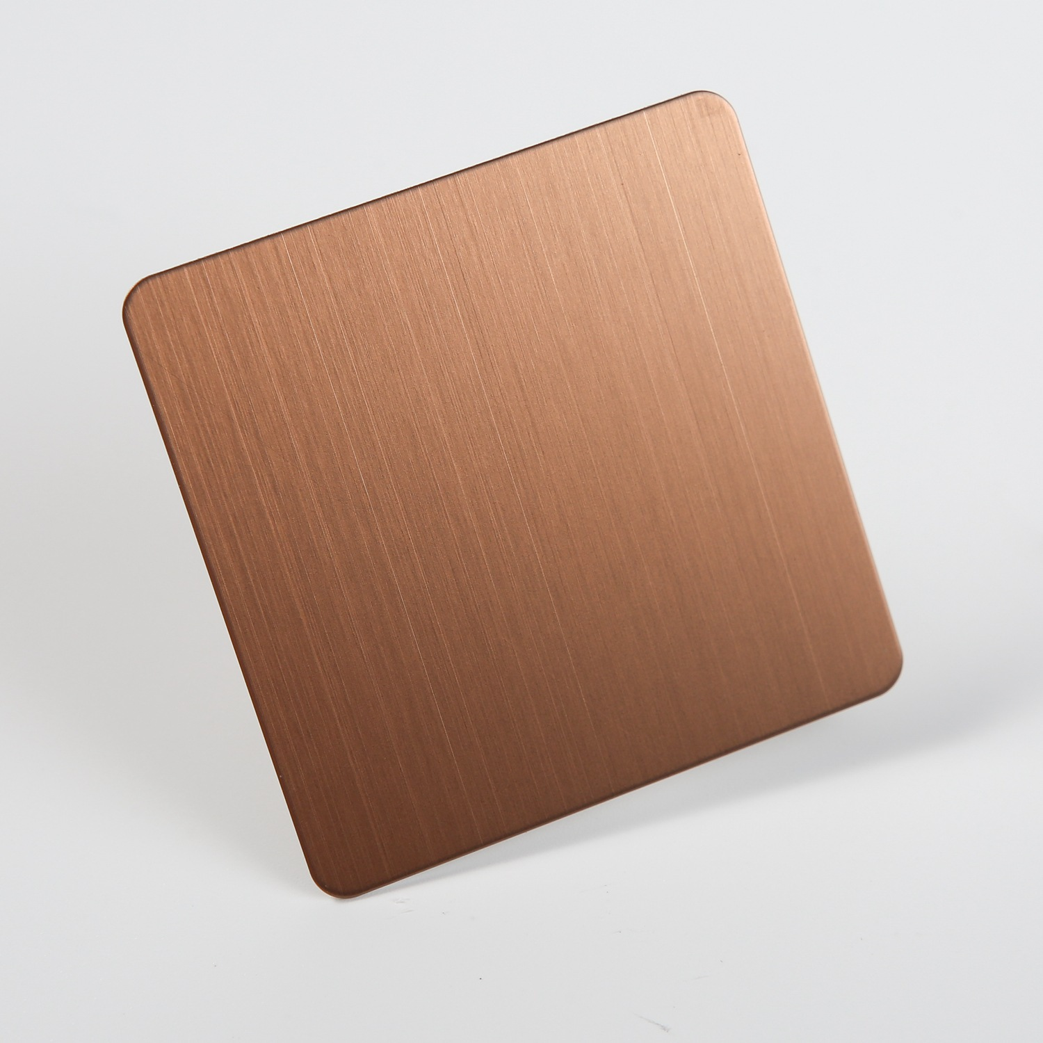 Available From Stock 304/201 Brushed Rose Gold Anti-Fingerprint Stainless Steel Plate Application Scenario