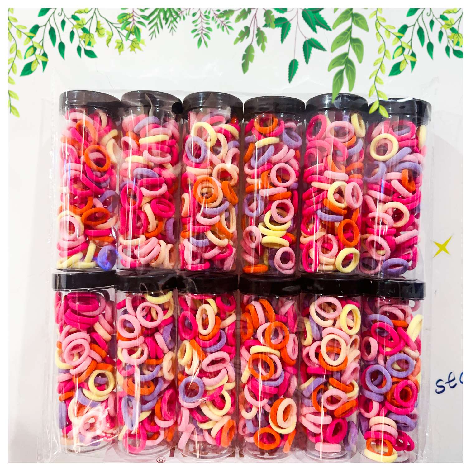 【 100-piece set 】 Long tube children's ring, children's small rubber band hair band Application Scenario