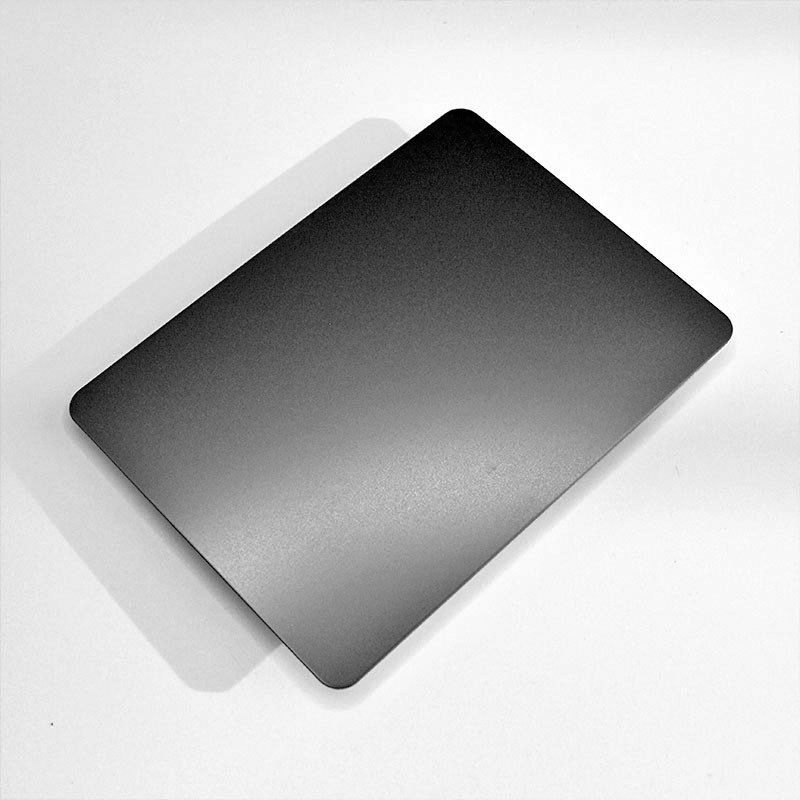 Manufacturers Supply Sandblasted Black Titanium Stainless Steel Plate Matte Black Titanium Stainless Steel Plate details Picture