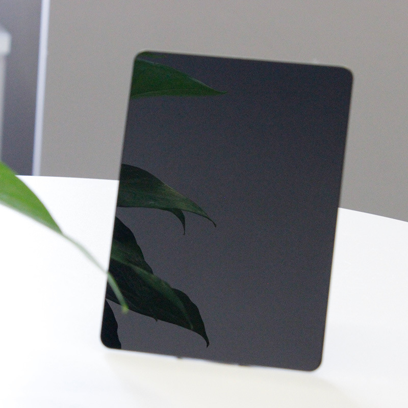 Mirror Black Titanium 304 Stainless Steel Plate To Provide Customized Processing Item Picture