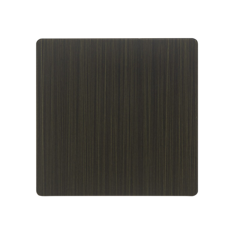 201/304 Brushed Black Bronze Stainless Steel Plate Anti-Fingerprint Stainless Steel Plate Black Antique Copper Plate Item Picture