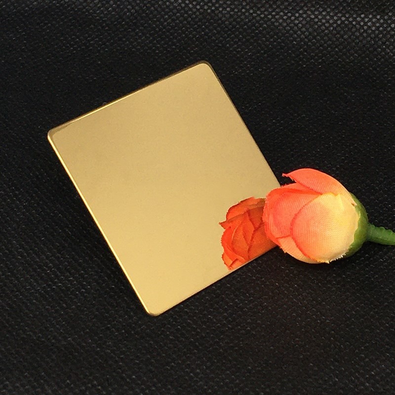 304 Mirror Titanium Stainless Steel Plate 8K Titanium Gold Stainless Steel Plate Processing Custom details Picture